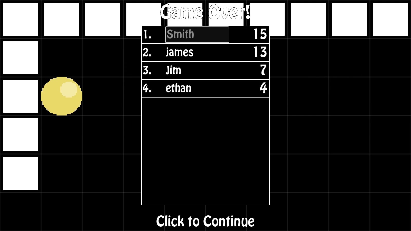 Grid Size 10 Leaderboard
