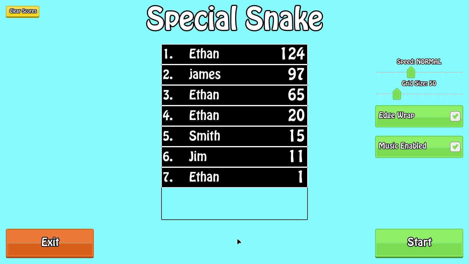 Main Menu